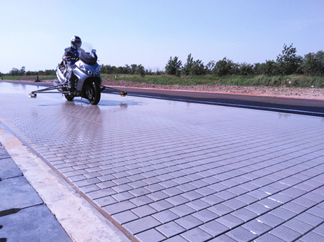 Special motorcycle ABS test track
